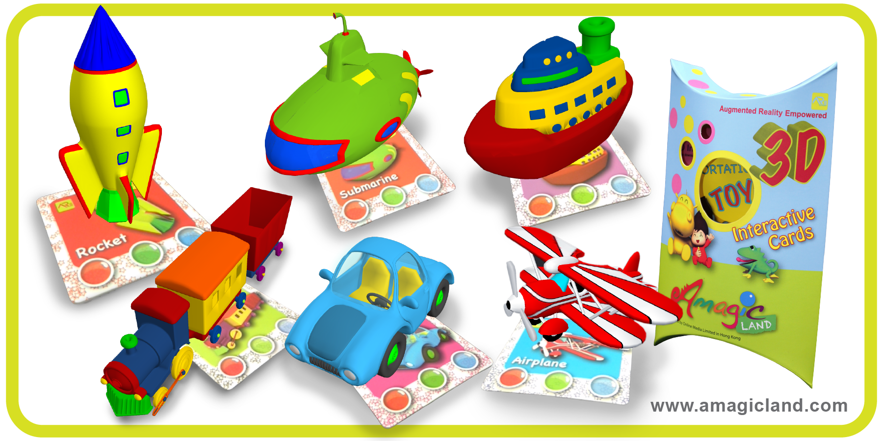 AR Cards - Toy Transportation