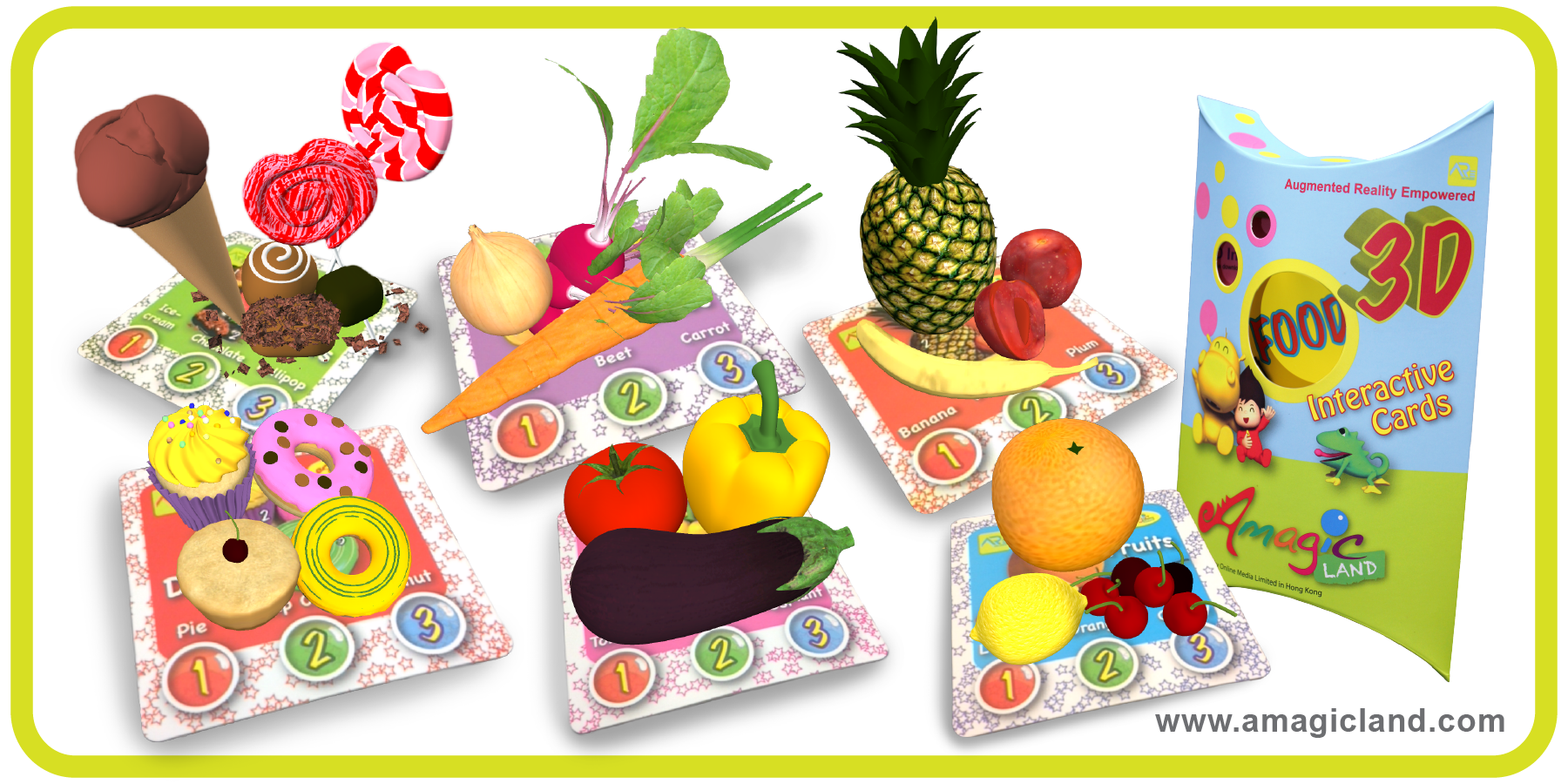 AR Cards - Fruits